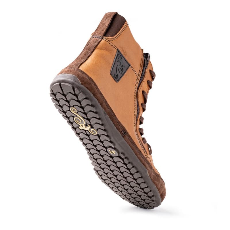 Damskie buty barefoot na cały rok - Alaskan Light Carmel