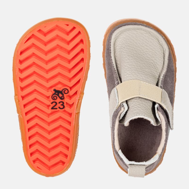 Dziecięce trampki barefoot - ZUBA GRAY
