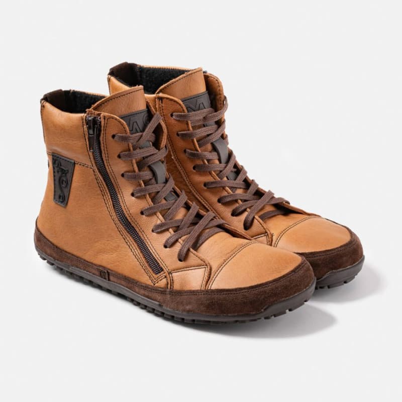 Damskie buty barefoot na cały rok - Alaskan Light Carmel